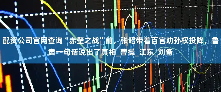 配资公司官网查询“赤壁之战”前，张昭带着百官劝孙权投降，鲁肃一句话说出了真相_曹操_江东_刘备